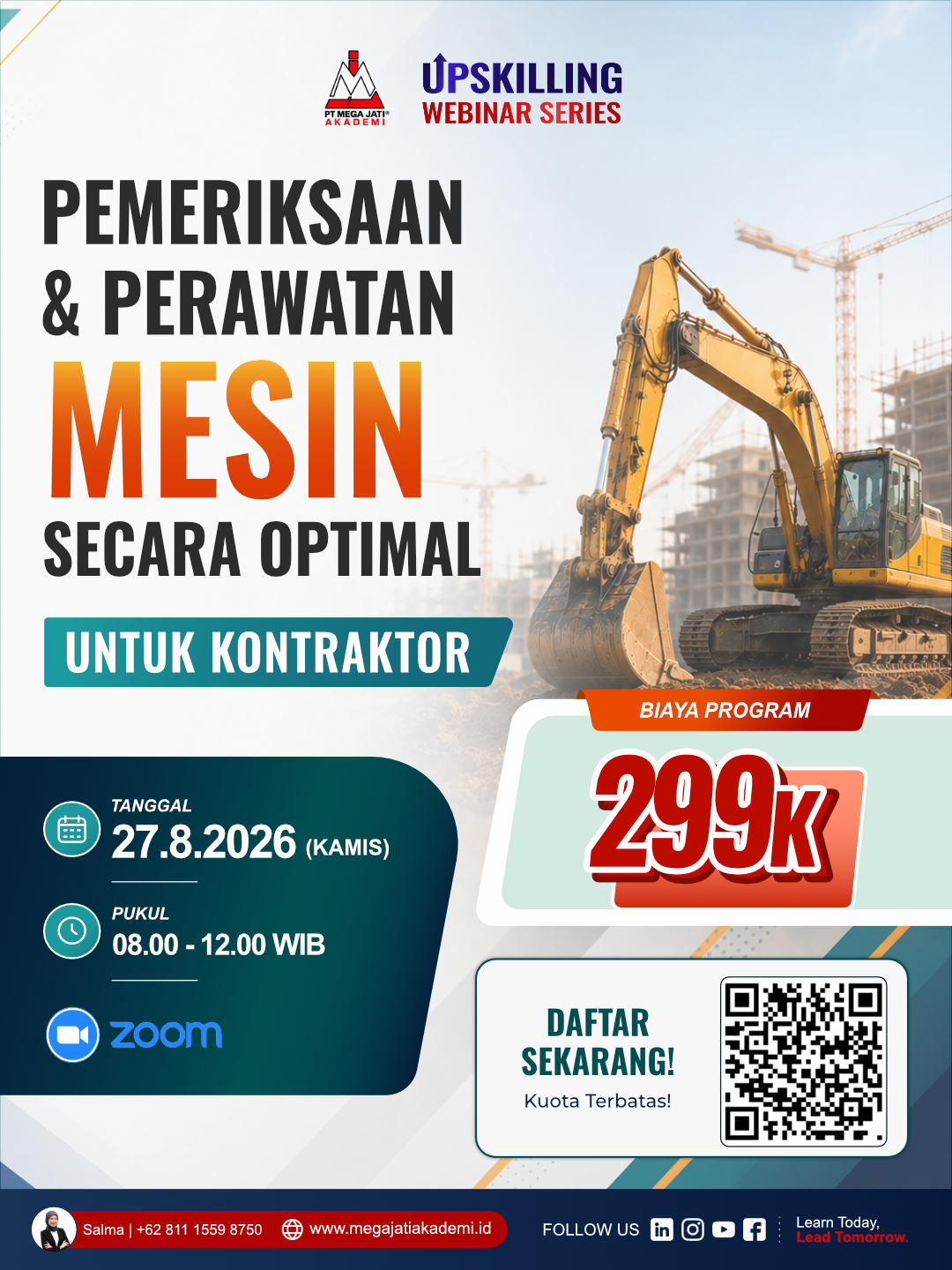 Pemeriksaan dan Perawatan Mesin Secara Optimal Poster (1)